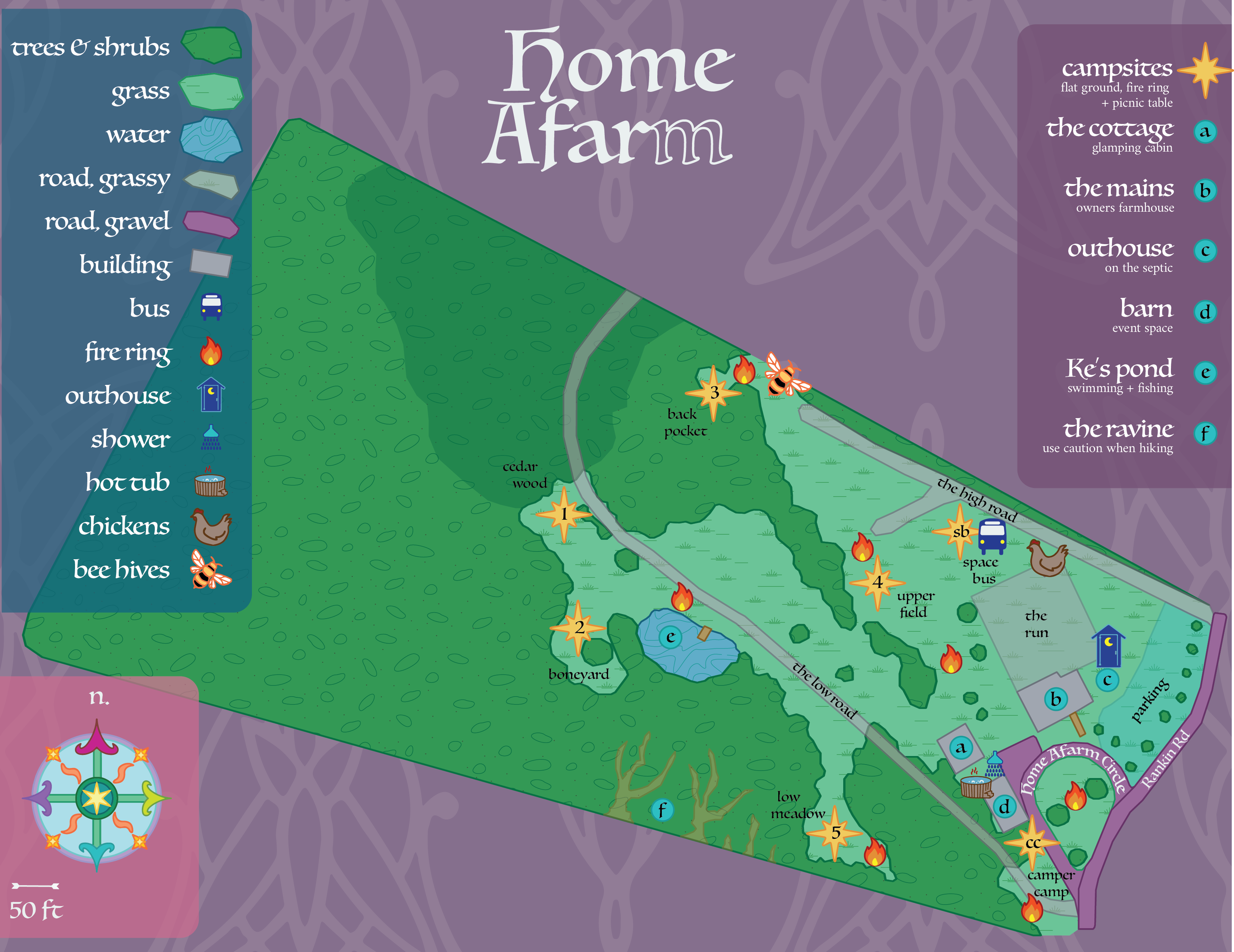 Home Afarm Co-op 2025 illustrated map