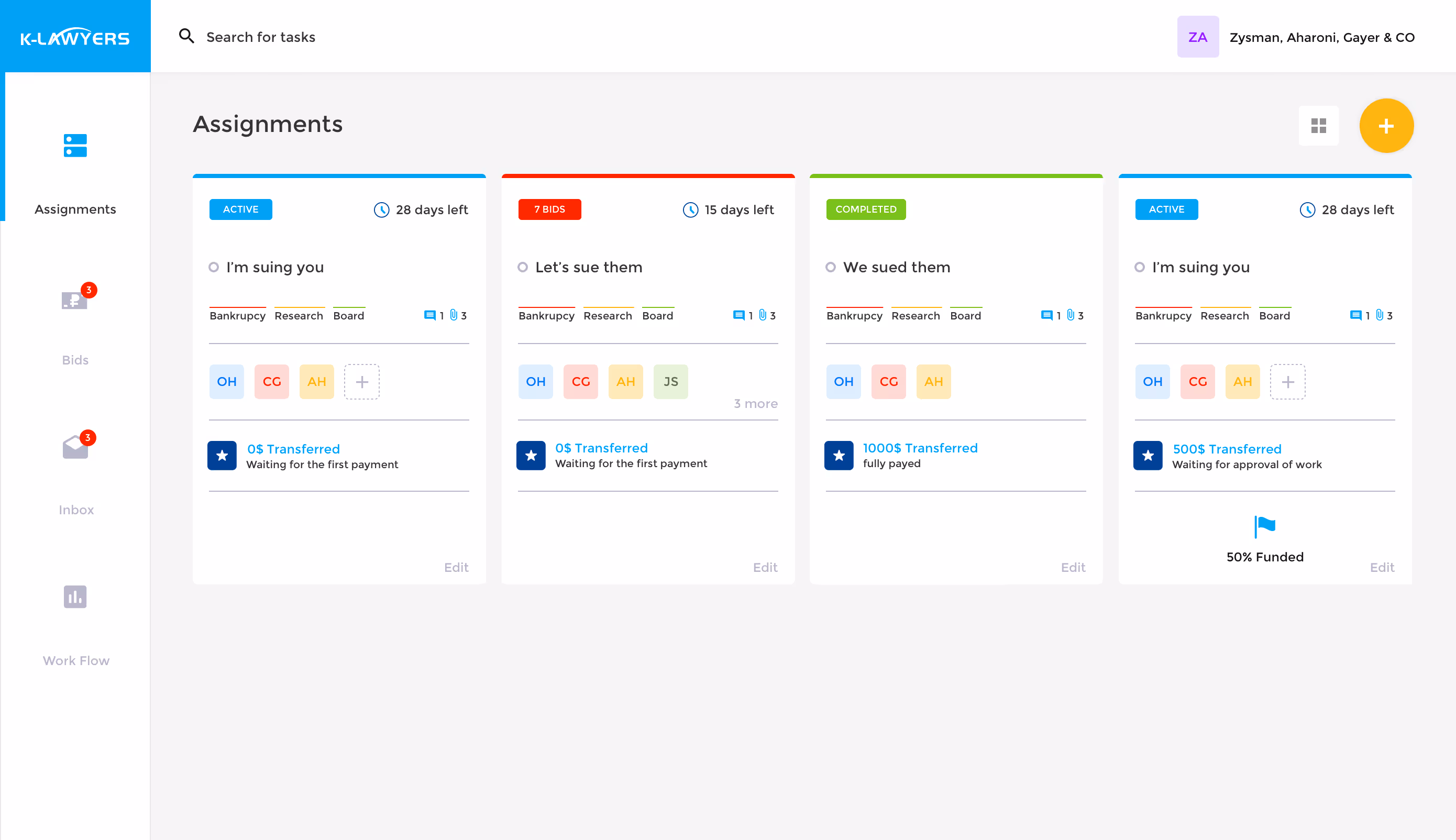 K-Lawyers Product Design UX/UI