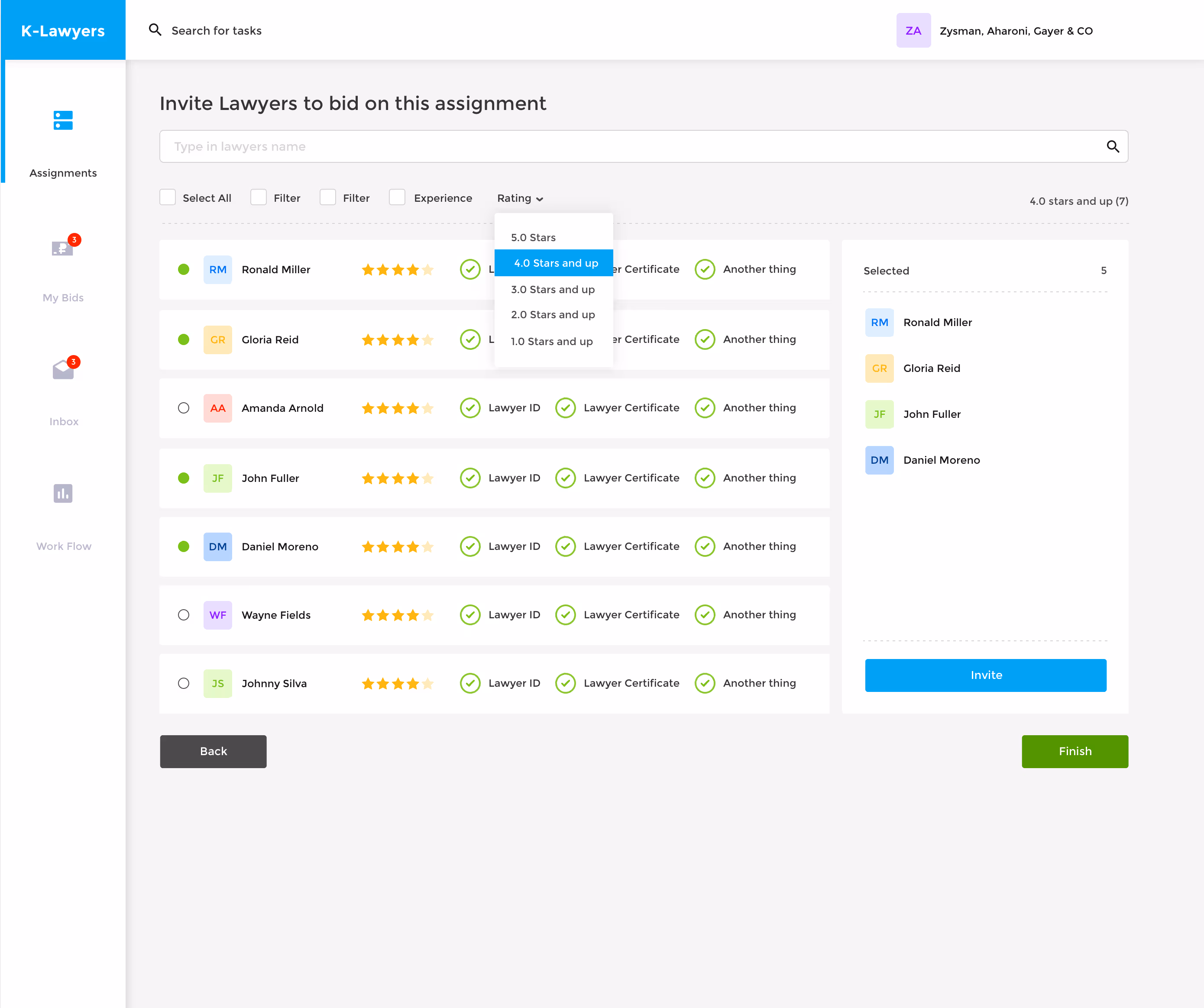 K-Lawyers Product Design UX/UI