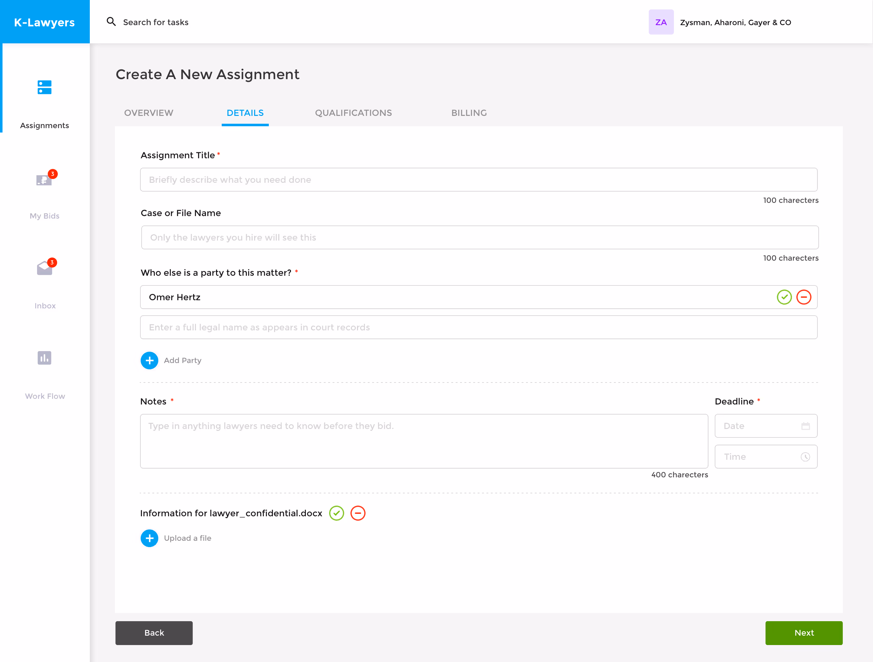 K-Lawyers Product Design UX/UI