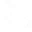 White phone handset icon on a transparent background.