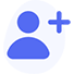 blue human icon with a plus to show OhmConnect connectivity