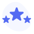 blue stars in a light blue blob OhmConnect