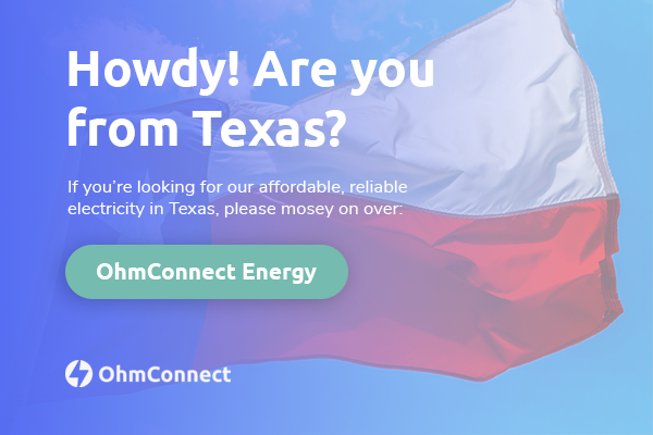 Texas flag for OhmConnect Energy
