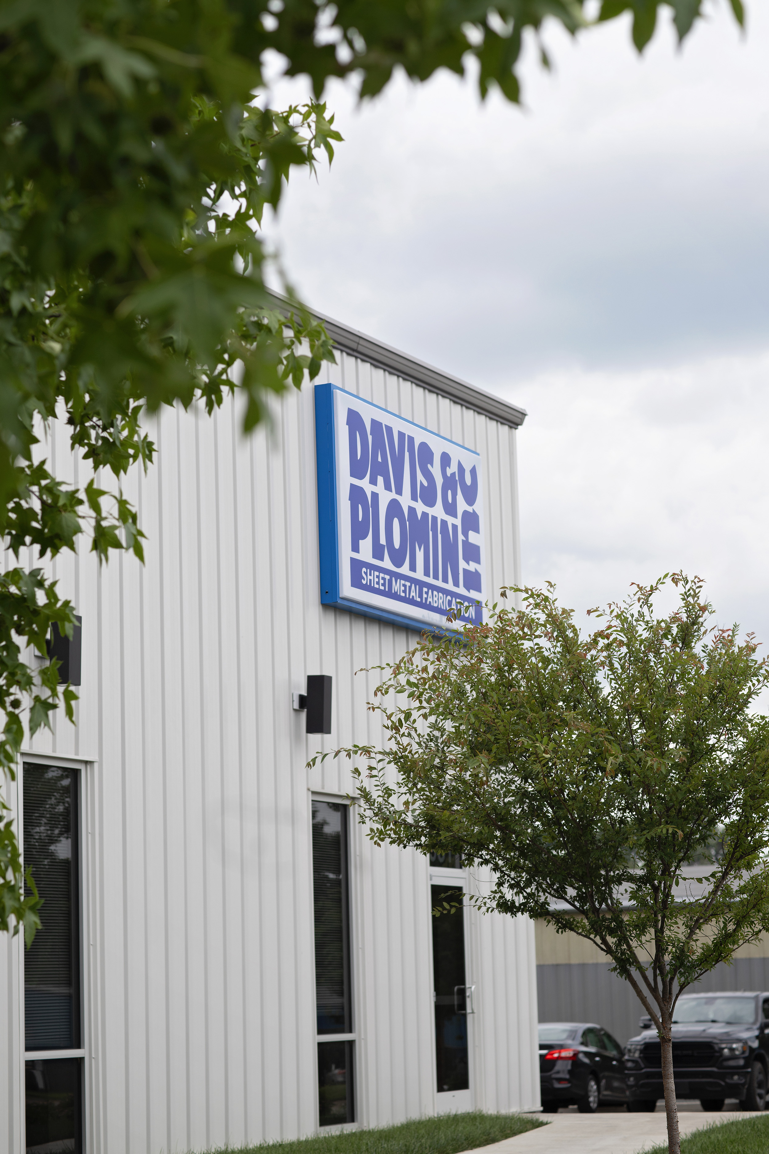 Inside the Davis & Plomin sheet metal fabrication shop