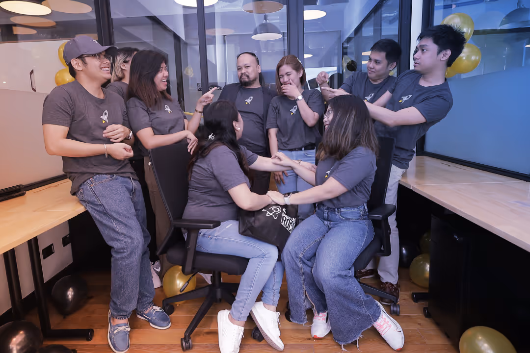 Malaysia Office Inauguration group rocketeers candid photo