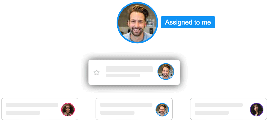 Assigning an email to a teammate in Sortd for Gmail