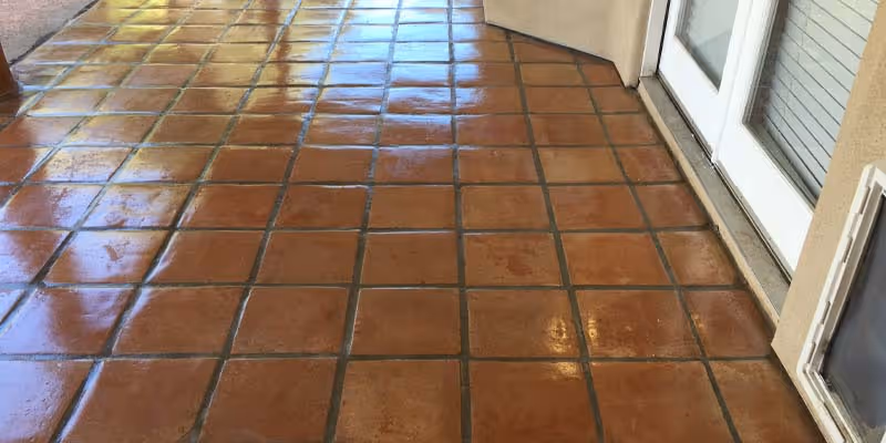 acrylic cleaned and sealed saltillo