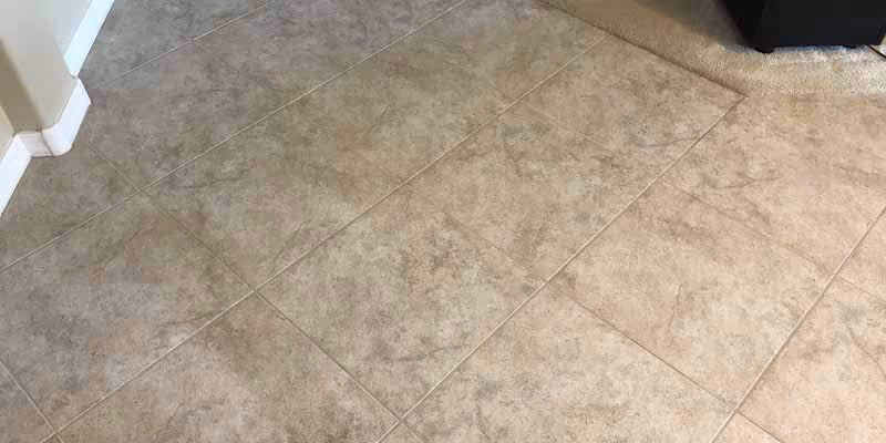 tile flooring after color sealing
