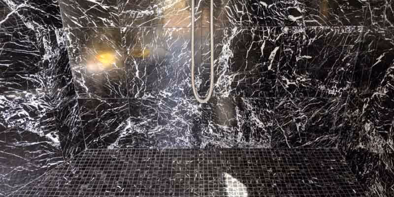 marble shower calcium removal and polishing