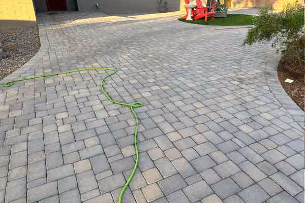 Brick pavers that are dirty