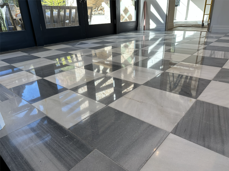 Travertine restoration project photo