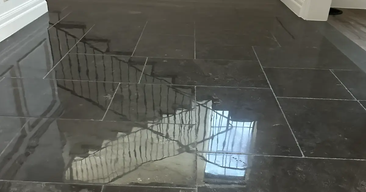 Belgian Bluestone limestone surface with natural stone texture