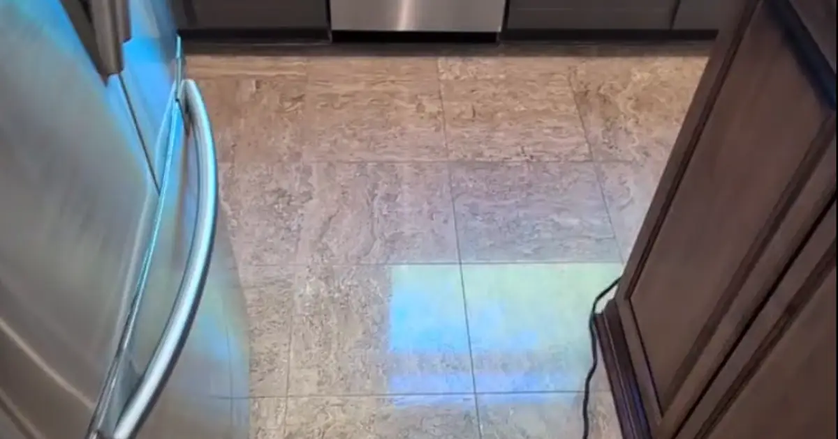 Marble floor polishing project photo