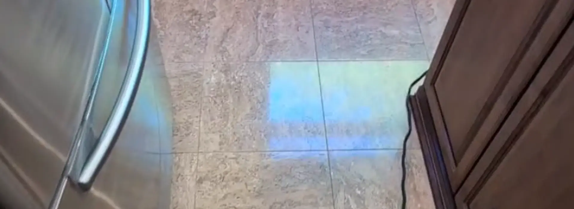 Travertine tile floor featured in AriStone's Scottsdale restoration case study