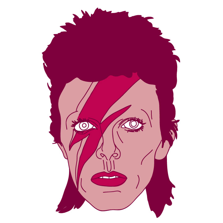 David Bowie Floating Head - Mychal Handley