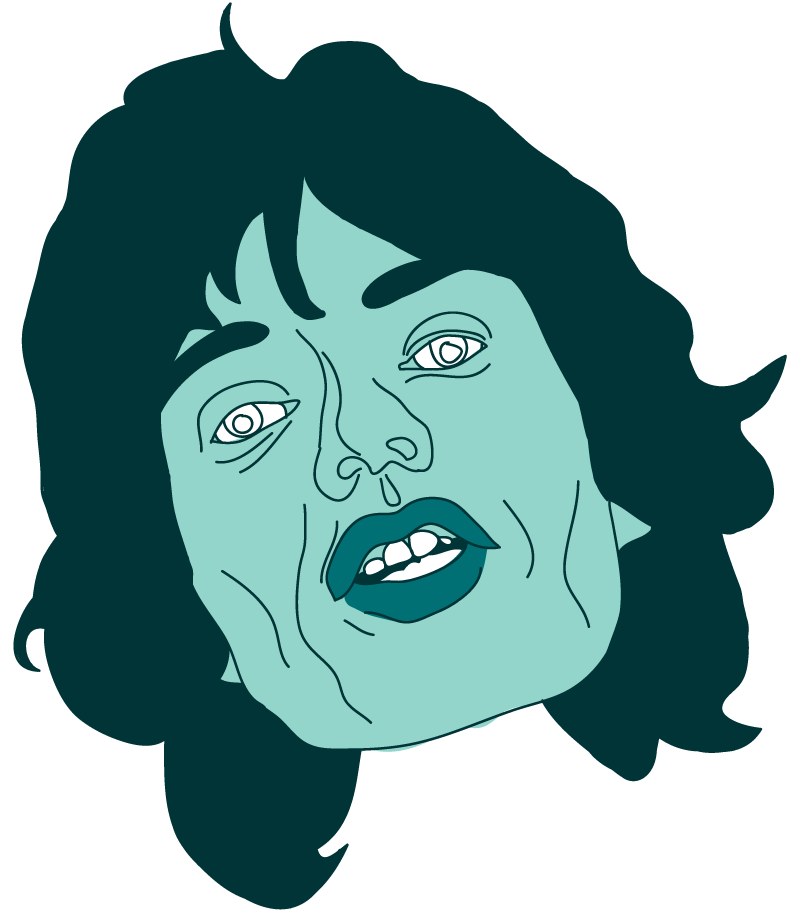Mick Jagger Floating Head - Mychal Handley
