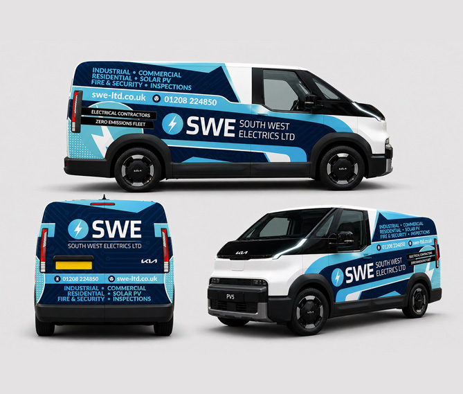 vehicle livery branding and van graphics cornwall