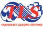 Logo with blue letters TLS overlapping a large red letter S.