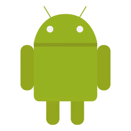 Green robot with round white eyes, antennas, and limbs representing Android mascot.