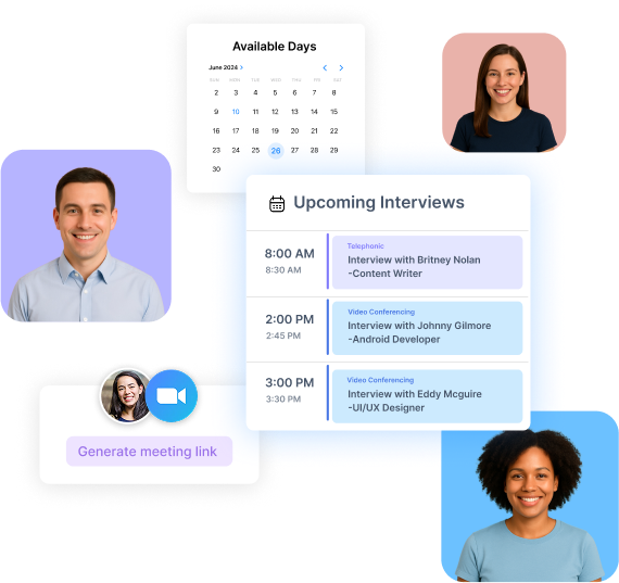 Your Interviews,
Your Schedule