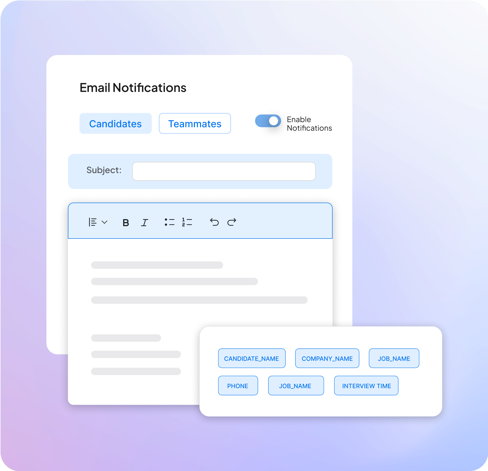 Send Customized Email Notifications