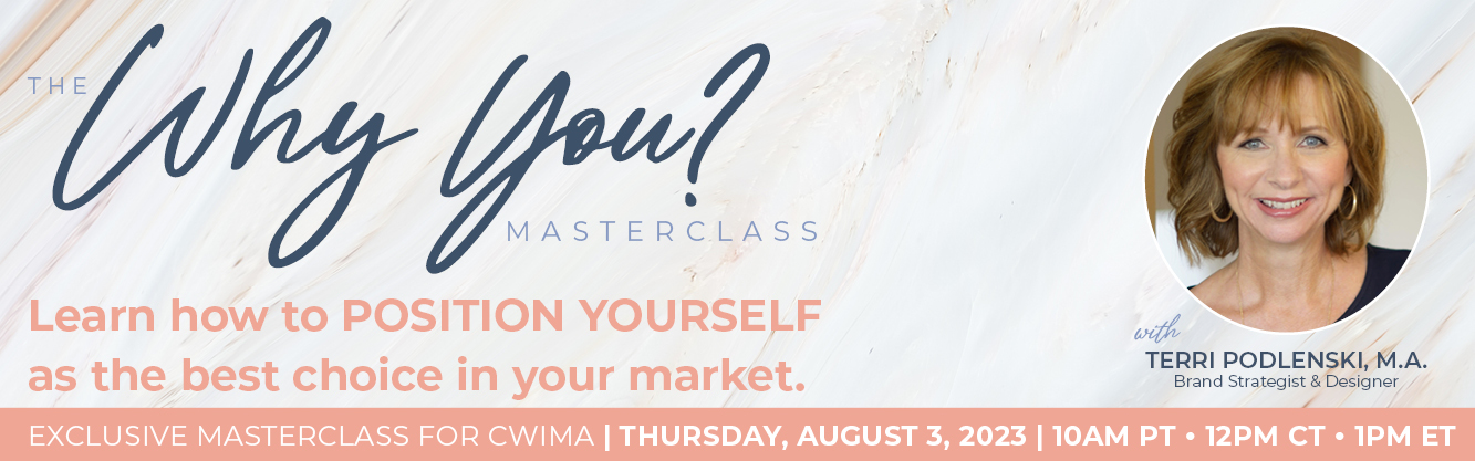 You are registered for the WHY YOU masterclass