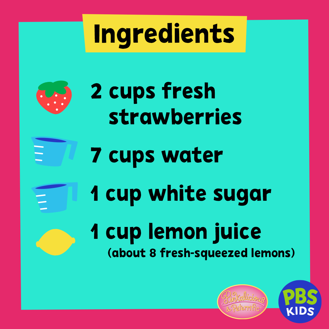 Pink lemonade ingredients