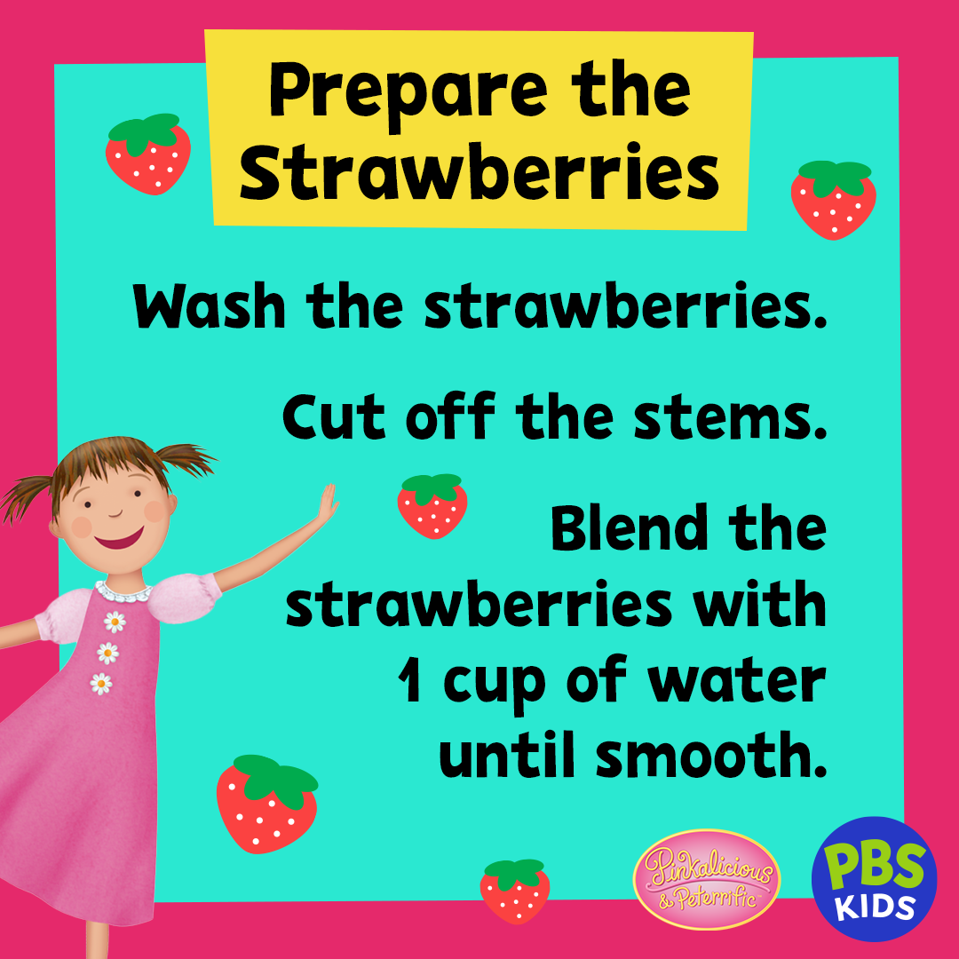 Prepare the strawberries