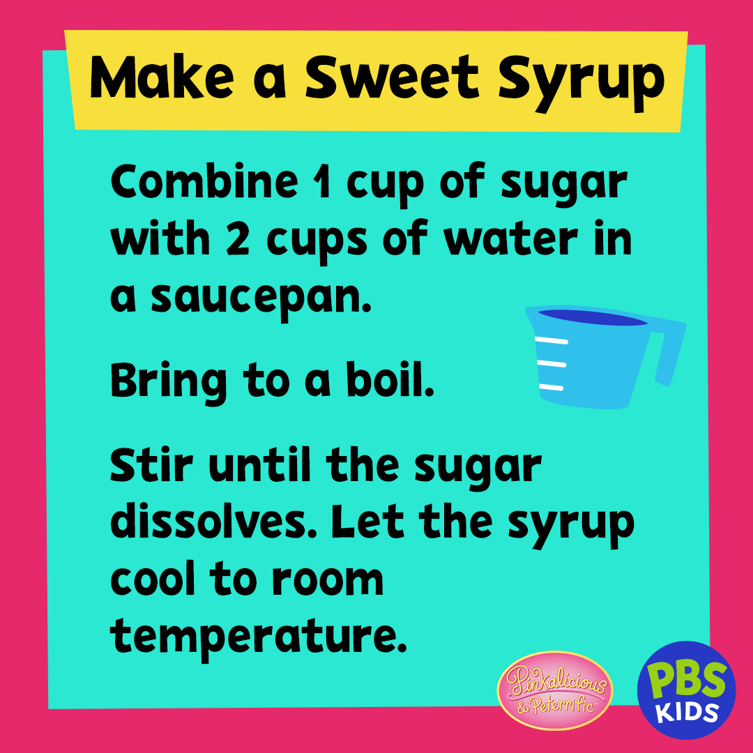 Make a sweet syrup