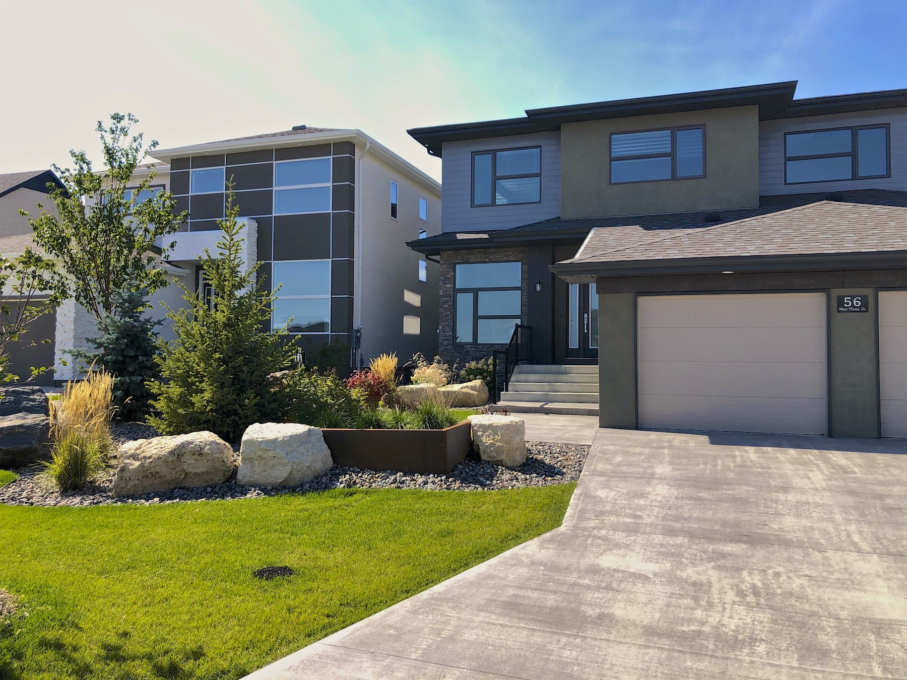 Landscaping Cortan Steel Retaining wall winnipeg