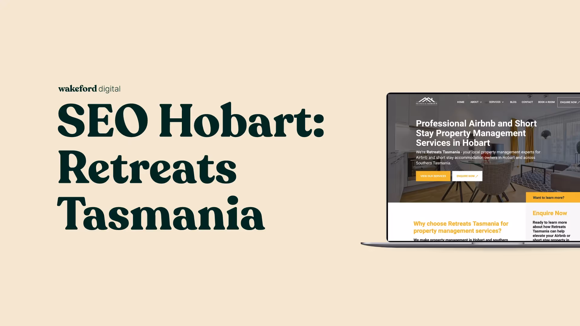 Retreats Tasmania - SEO Campaign