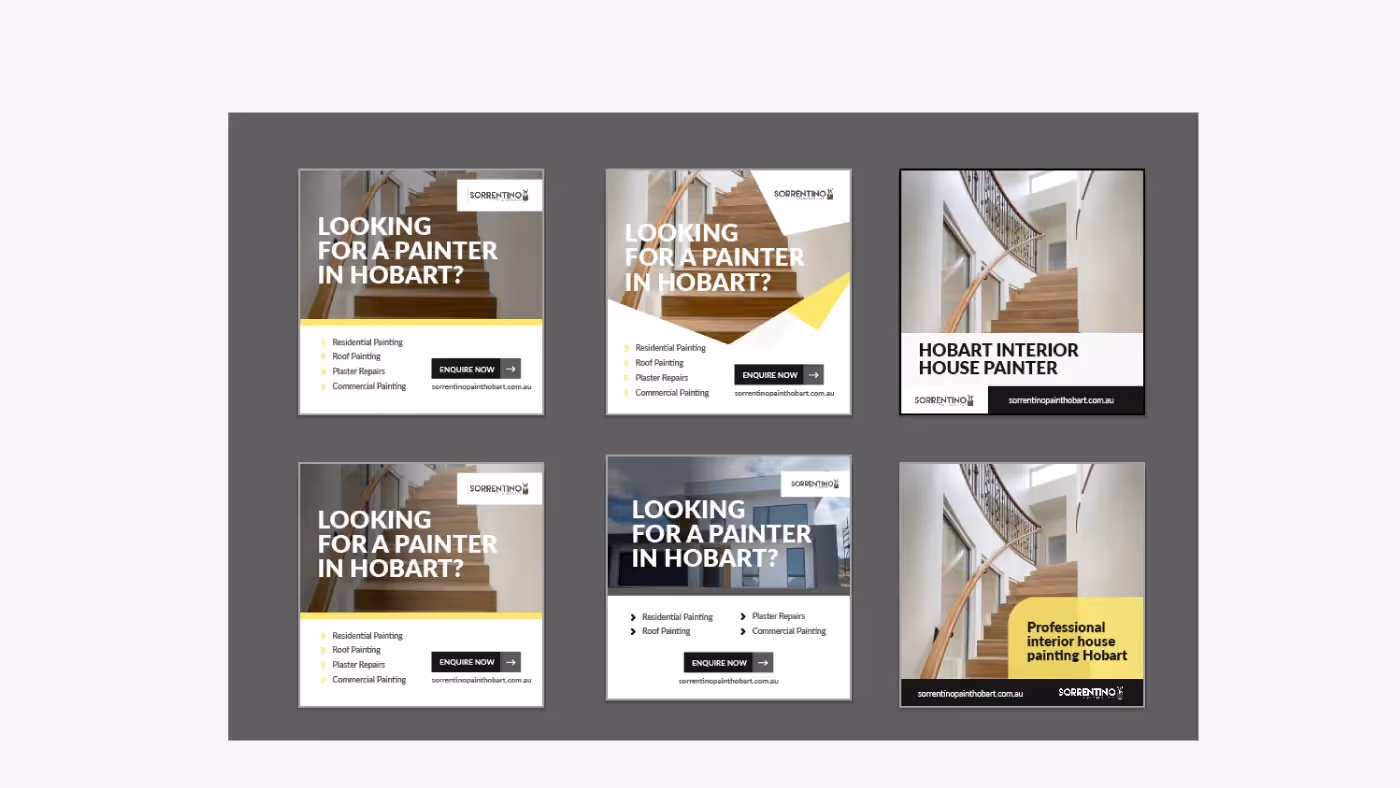 screenshot of sorrentino painting advert types 