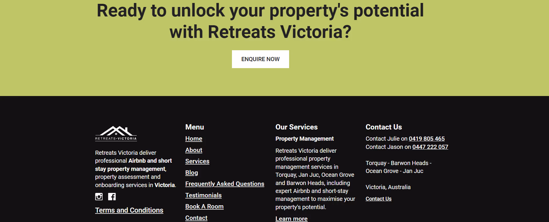 Retreats Victoria