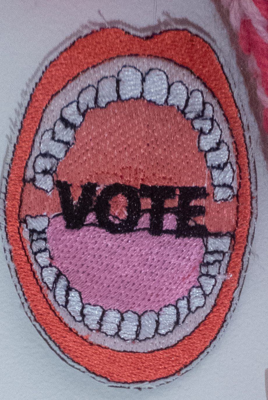 open mouth VOTE