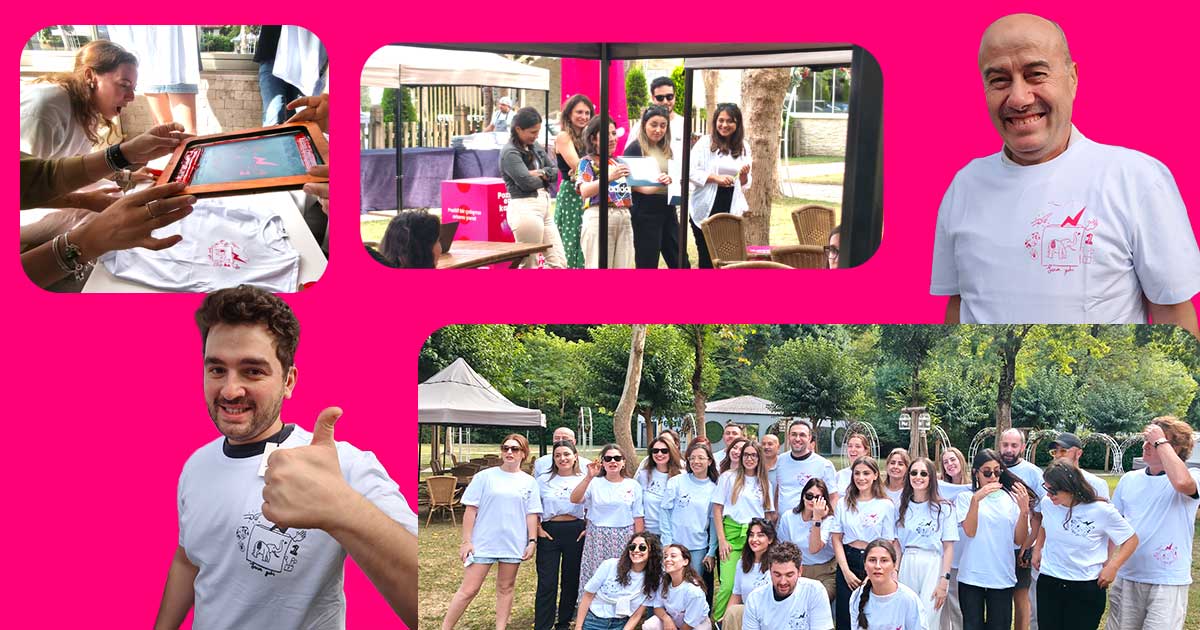 Atölyeden Anlar: Grup çalışması, tasarım süreci, serigrafi baskı, final tişörtler ve 40 kişilik İnsan ve Kültür ekibi