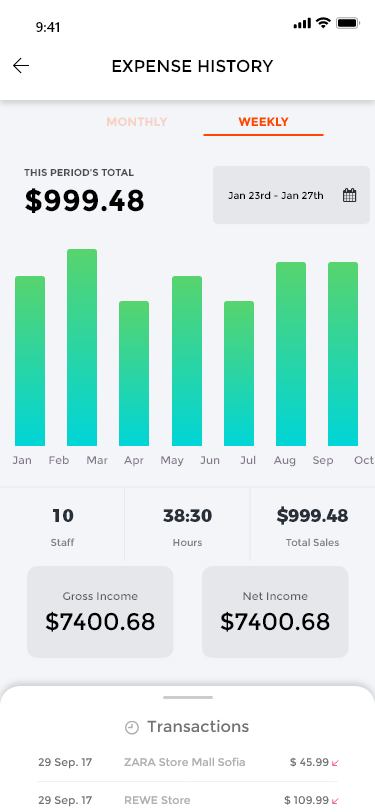 restkon mobile app screenshot