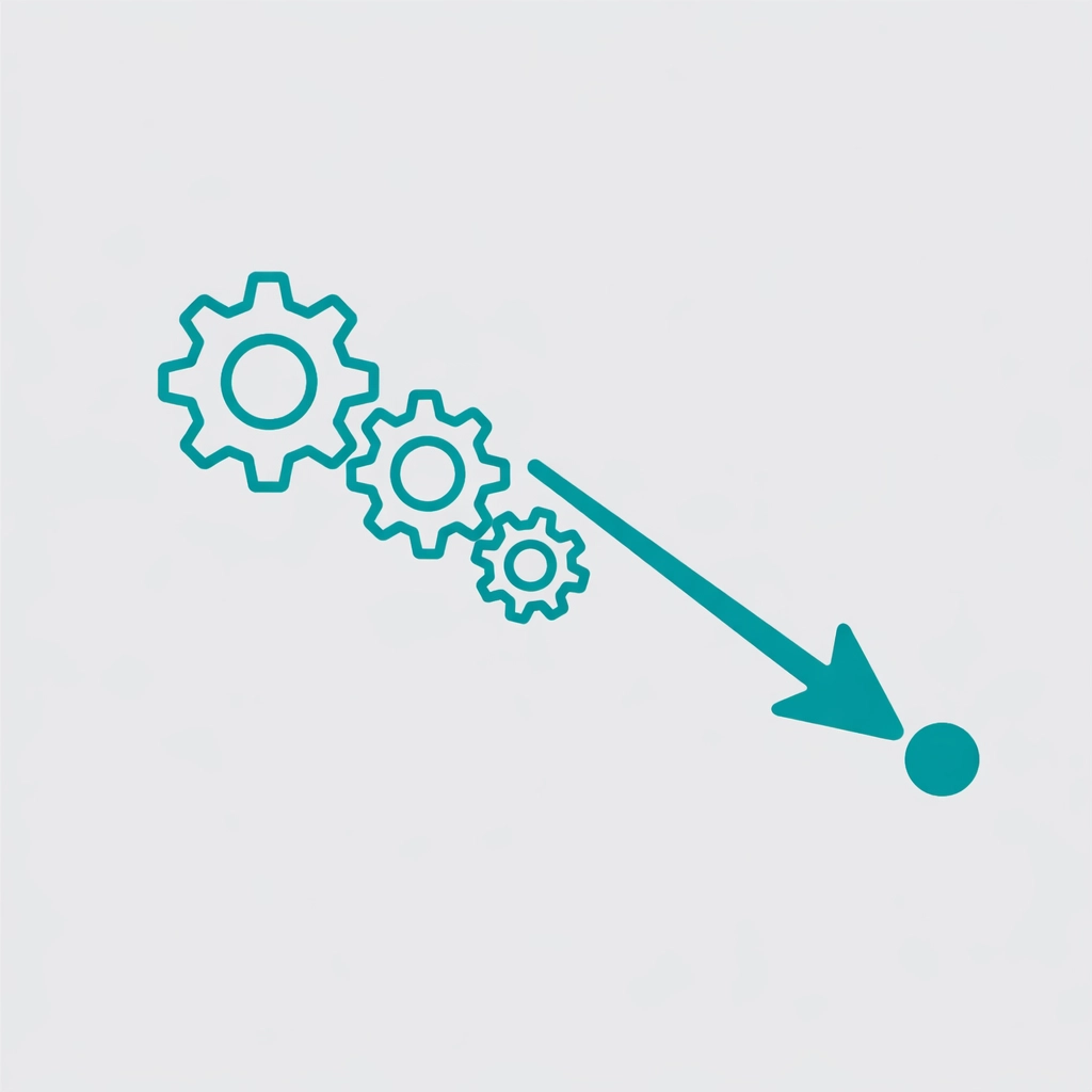 Payment processing automation icon showing a reduction in credit card processing costs.