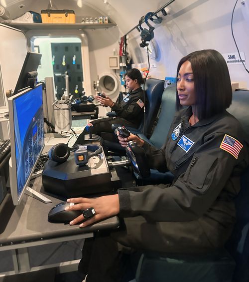 Aisha Bowe hypoxia awareness training at SAMI