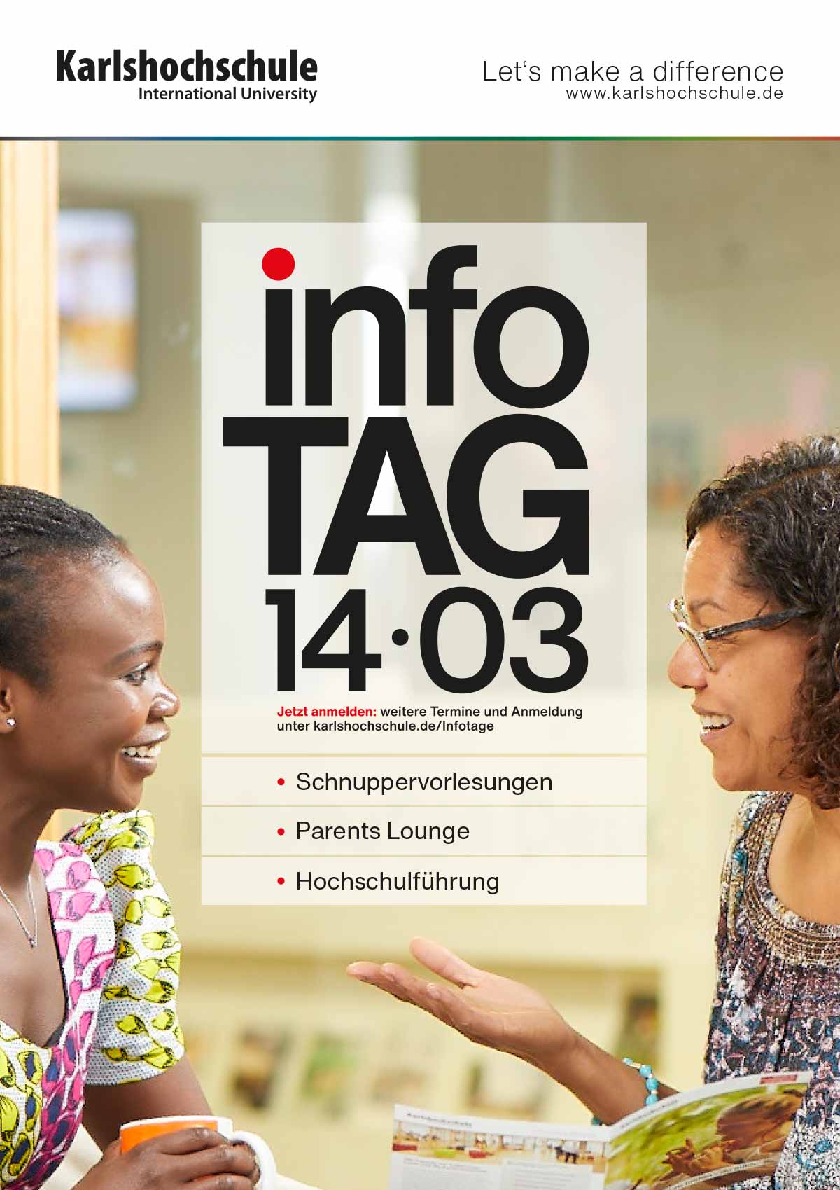 Karlshochschule Plakatdesign Infotage