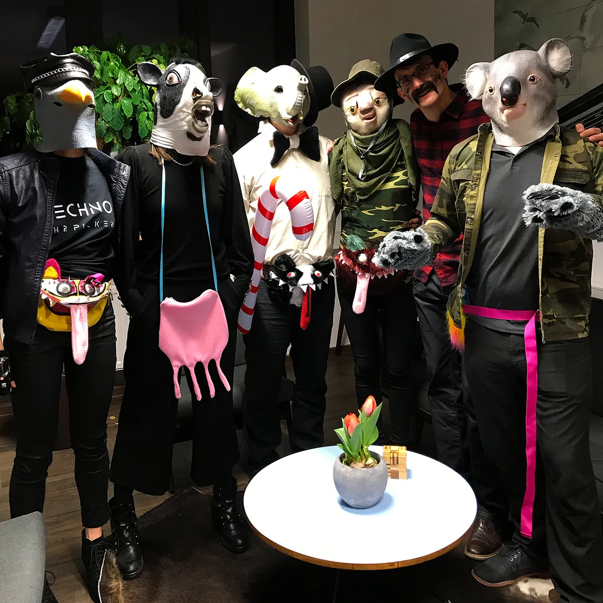 Die Gold Rush Tier-Crew komplett
