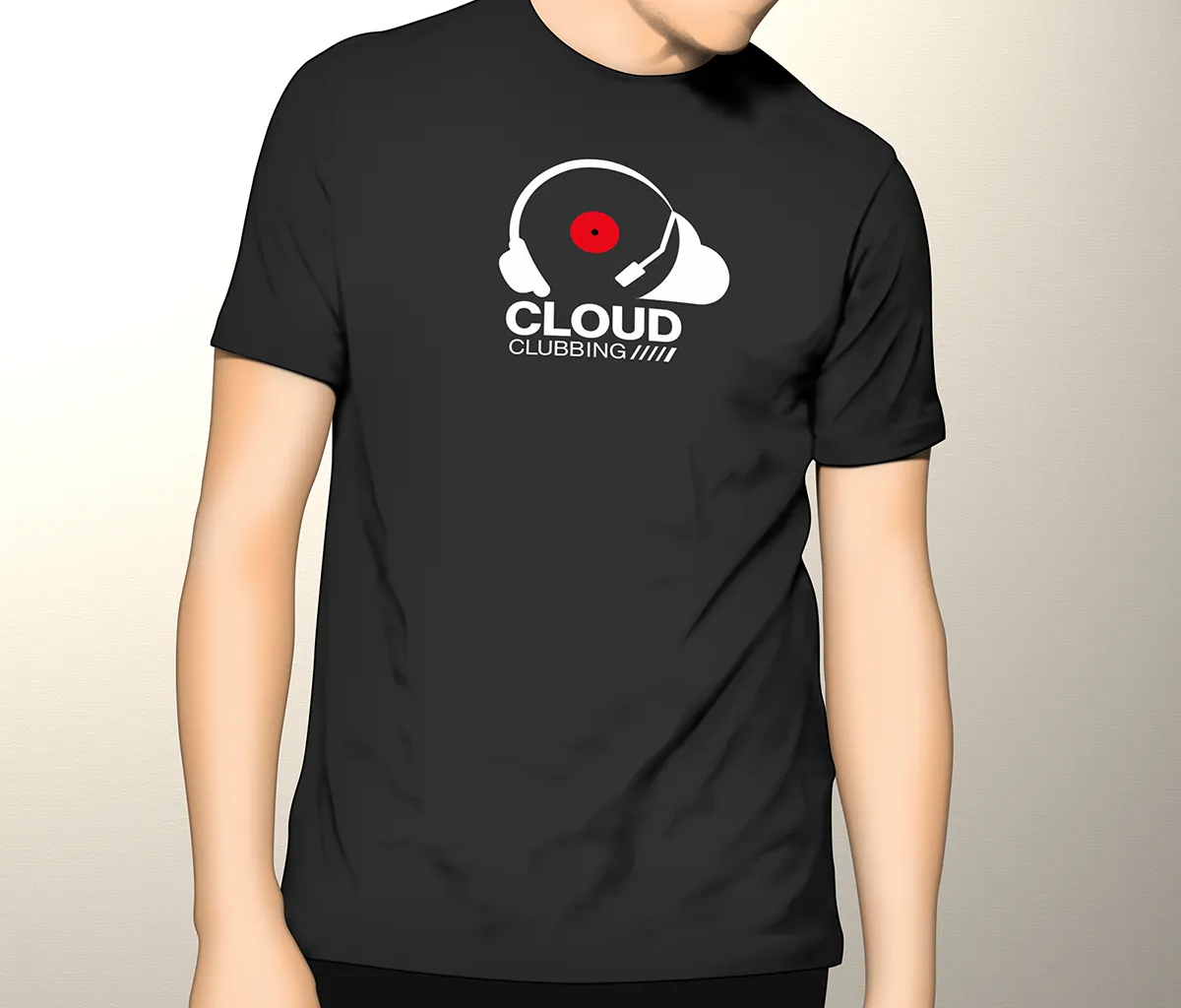 T-Shirt Mockup mit Logo