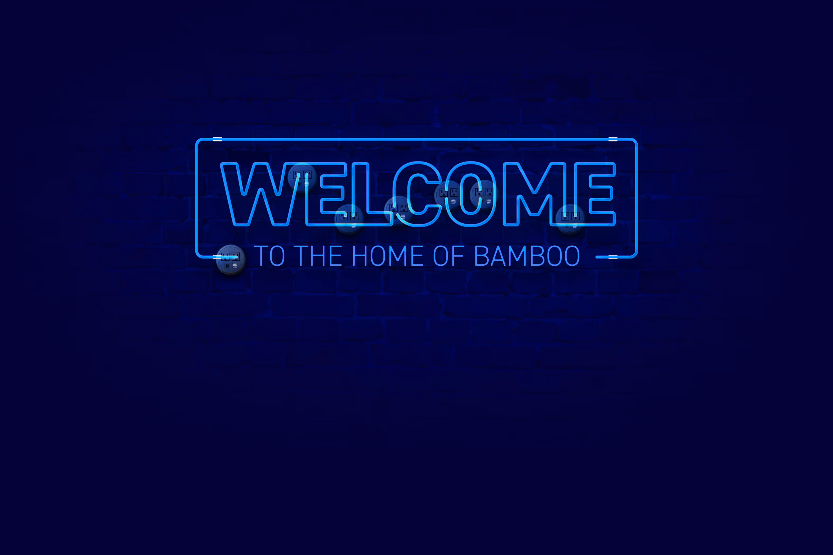 Neon Welcome Sign - TURNED OFF