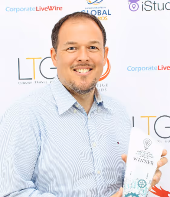 Ed Dixon, the Managing Director, Receiving an Award.