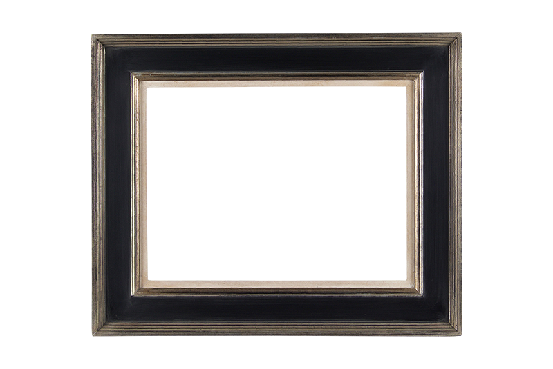 Modern Zilver Zwarte Lijst