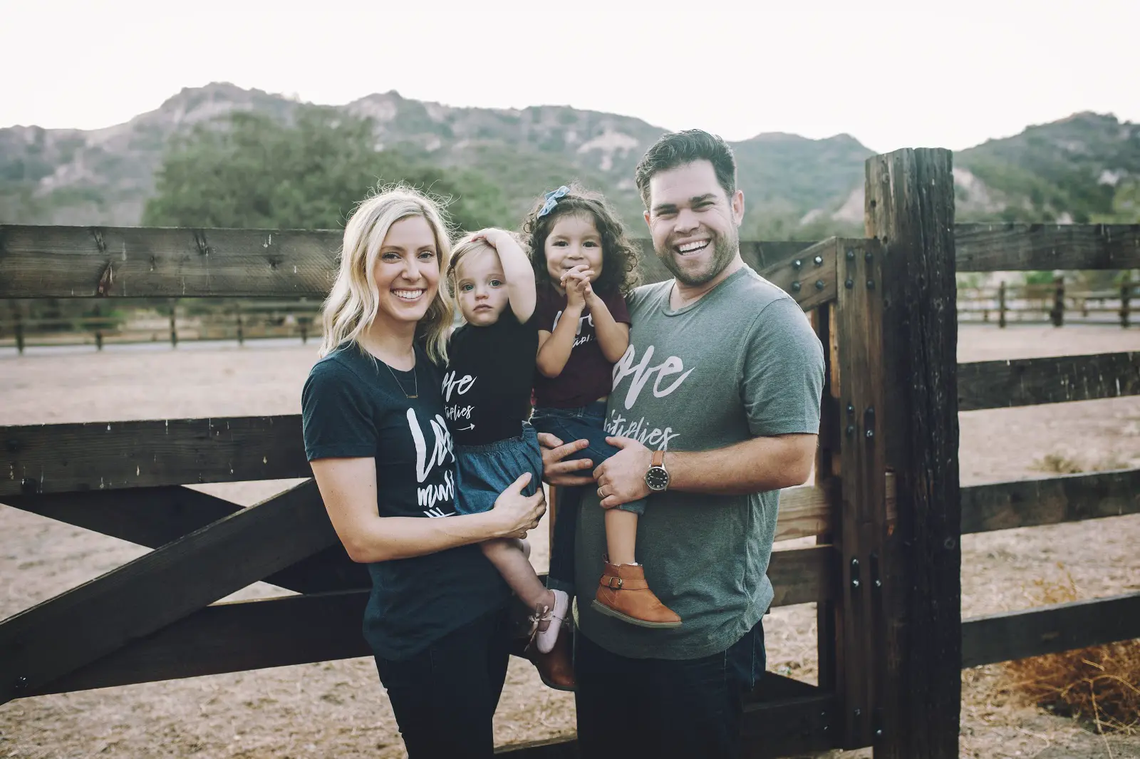 Couple Phil and Alex with their two girls