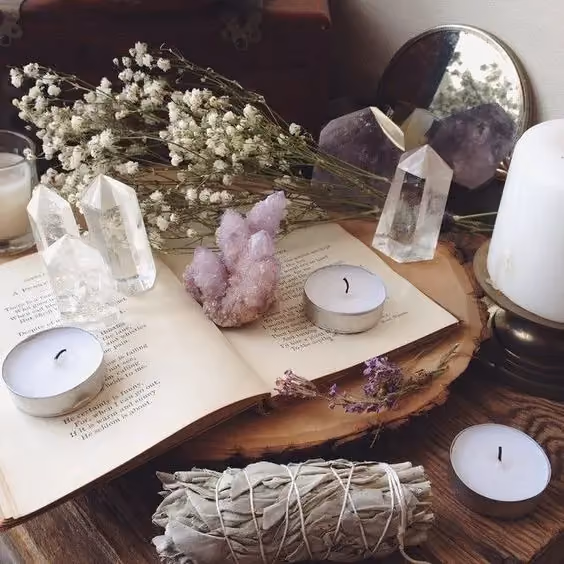 simple samhain altar