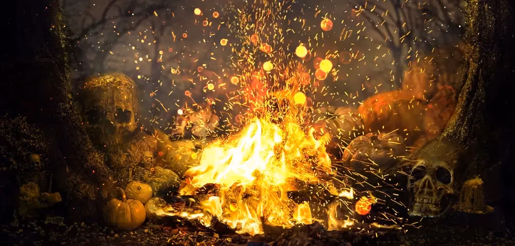 fire for celebrating Samhain 