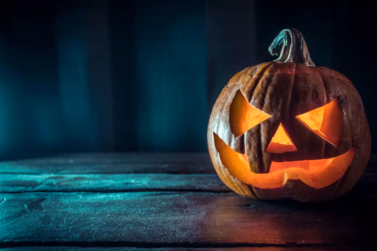 glowing jack-o-lantern for a spooky halloween celebration with surprisingly rich samhain roots