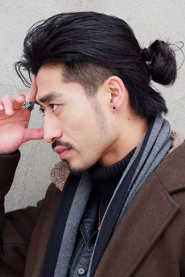 samurai style hair